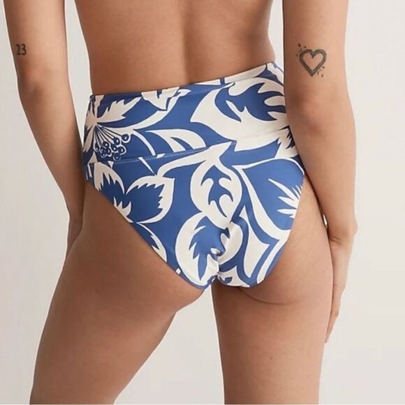 Madewell Second Wave Balconette Bikini Bottom in Tropicale Floral X-Small - Picture 2 of 7